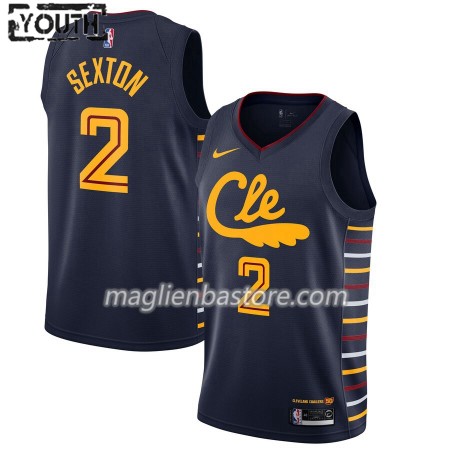 Maglia NBA Cleveland Cavaliers Collin Sexton 2 Nike 2019-20 City Edition Swingman - Bambino